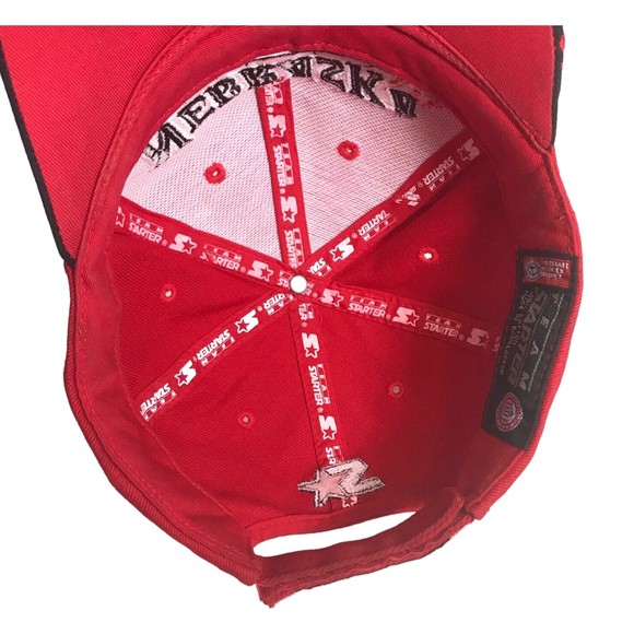 Nebraska Cornhuskers Starter Baseball Hat Cap Huskers Adjustable Strapback Vtg - Picture 7 of 10